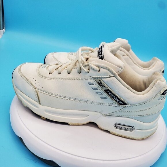 Reebok Hexalite Vintage Women Runner Trainer Sneaker Shoes Size 7 White - Picture 4 of 9